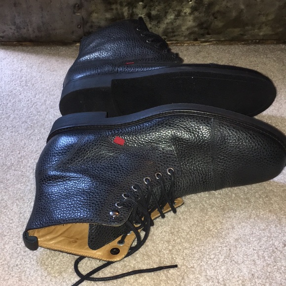 Marc Joseph NWOT New York Men’s Luxury Lace Up Lug Boot Ankle in black, size 12 - Picture 4 of 11